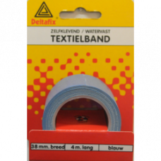 DUCTTAPE ZELFKLEVEND TEXTIELBAND HQ+ BLAUW 4 M X 38 MM