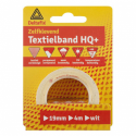 DUCTTAPE ZELFKLEVEND TEXTIELBAND HQ+ WIT 4 M X 19 MM