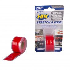 STRETCH & FUSE ZELFVULKANISERENDE TAPE - ROOD 25MM X 3M