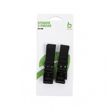 BO-CAMP - BINDRIEMEN - 2 STUKS - 30X1,8 CM - ZWART