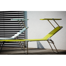 AMIGO 40+ SUN TRIPOD SUN LOUNGER ALUMINIUM PISTACHO