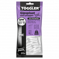 GIPSPLAAT PLUG (PAARS) 9,5-15 MM SP-MINI (20ST.)