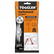 TOGGLER HOLLEWAND PLUG TC ~ 20ST. IN EEN OPHANGZAKJE