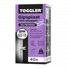 GIPSPLAAT PLUG (PAARS) 9,5-15 MM SP-MINI (40ST.)