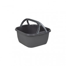 BO-CAMP - AFWASBAK CAMPING - VIERKANT - 35X35X18 CM - 13 LITER - GRIJS