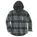 105621ELM FLANNEL FLEECE LINED HOODED SHIRT JAC ELM